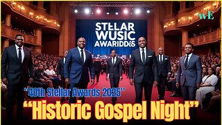 40th Stellar Gospel Music Awards 2025 Live in Tampa – Full Celebration