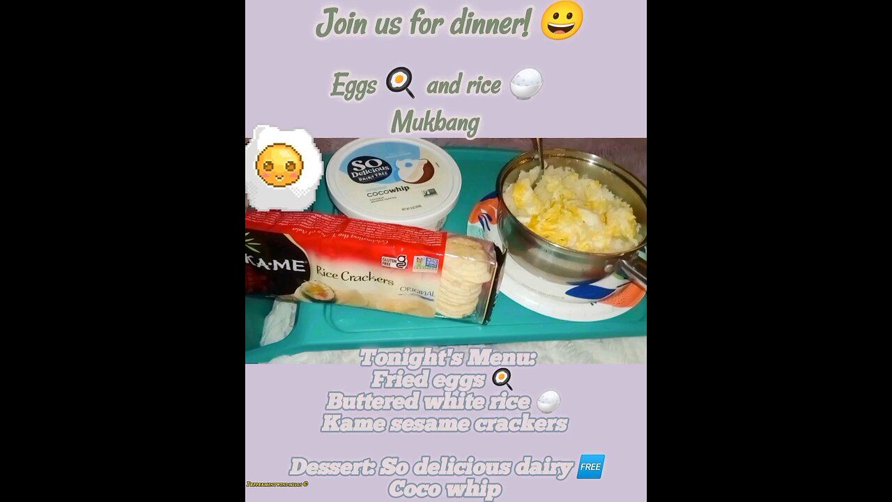 ASMR• Mukbang• Eggs 🍳 & Rice • Join us for dinner! 🍽️