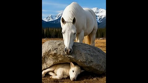 Horse Begs Man to Rescue Her Trapped Foal! Heartwarming Moment 🐴❤️🐎