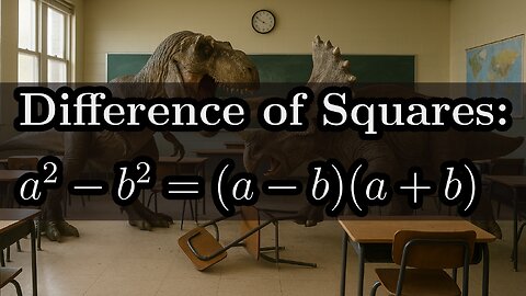Math teacher EXPLAINS difference of squares formula with EXAMPLES