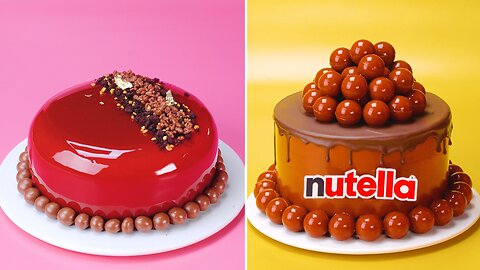 Chocolate Volcano Overflow Cake 🌋 #satisfying #cake #shorts #pancake #chocolate