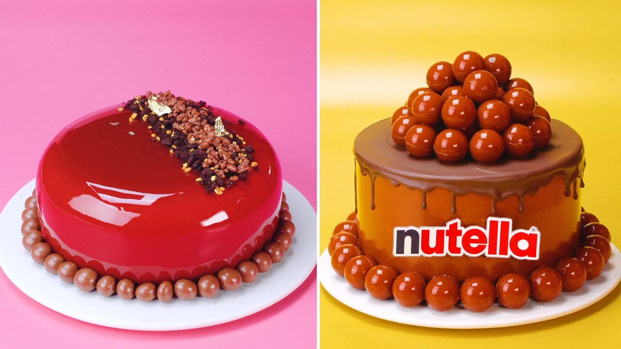 Chocolate Volcano Overflow Cake 🌋 #satisfying #cake #shorts #pancake #chocolate