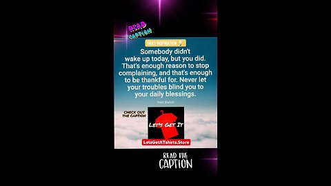🗣Be Thankful God Woke You Up Today, Some ppl Didn't‼️💛 #MorningQuote #Quote #SoberCoach