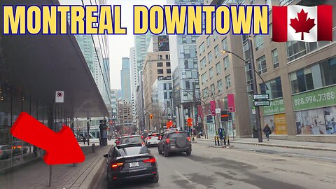 Street View: Montreal's Chinatown & Downtown Streets in Snow 🚶‍♂️