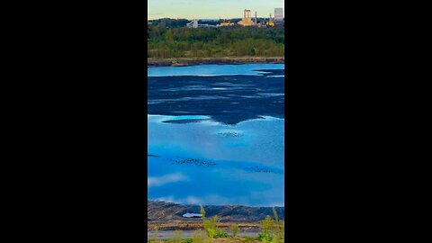 Hidden Puddles in a Dry Pond – A Silent Aerial View #shorts #nature #viral