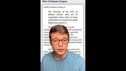 Victor Reacts: Suspending Habeas Corpus: We Either Have a Country or We Don't