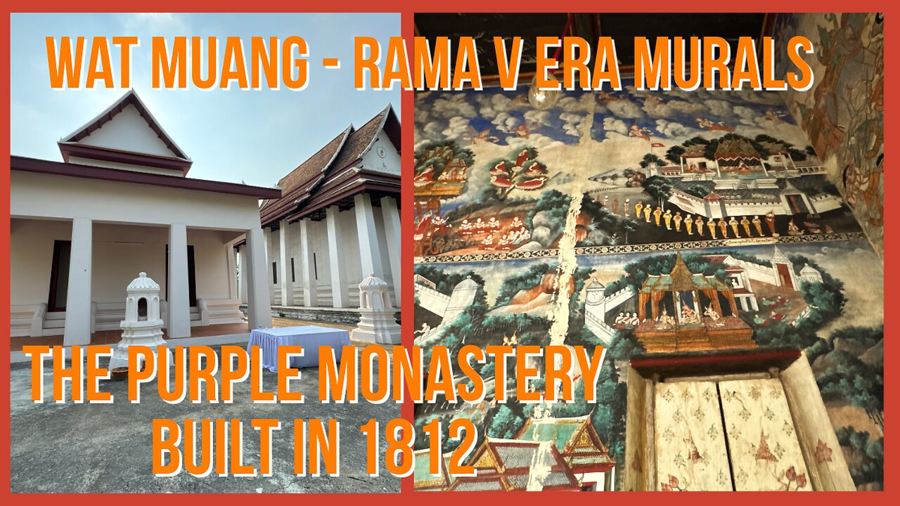 Wat Muang วัดม่วง - Historic Site Built in 1812 - Ayutthaya Thailand 2025