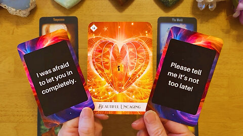 "I WAS AFRAID TO OPEN MY HEART TO YOU & NOW I'M AFRAID I'VE LOST YOU!!" 😥 (COLLECTIVE LOVE READING)