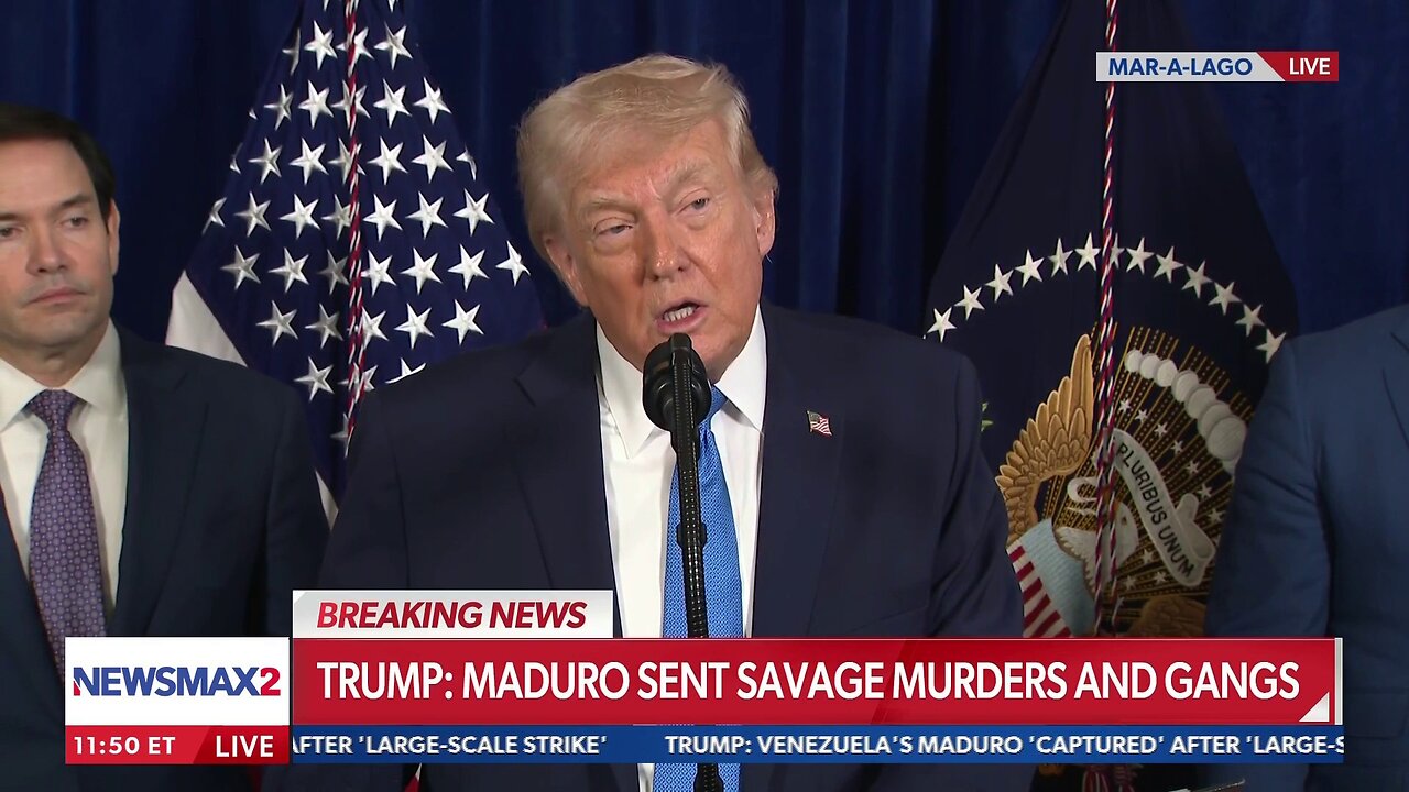 LIVE on NEWSMAX: President Trump details capture of Venezuela President Nicolas Maduro