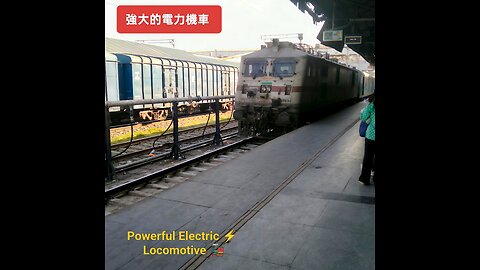Join the rail adventure! #IndianRailways #ElectricLocomotive #RailPower #TrainJourney #RailwayVibes