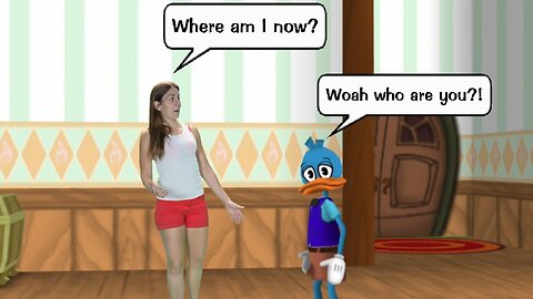 Lady appears in his house...