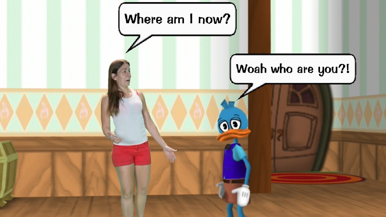 Lady appears in his house...