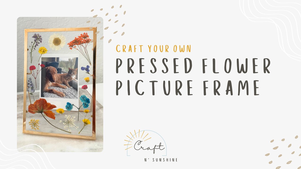 DIY Pressed Flower Picture Frame