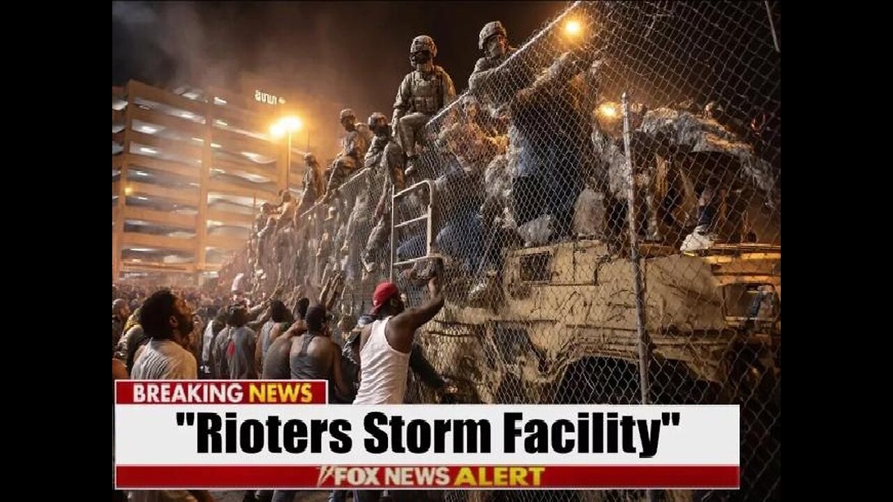 LET US IN" Mob BREACHES ICE Jail... as 'WALL OF STEEL' Erases Rioters INSTANTLY
