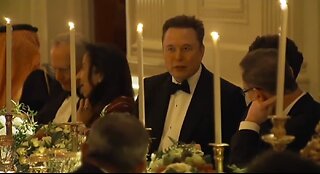 Elon Musk Spotted At The White House Dinner With The Saudi Crown Prince
