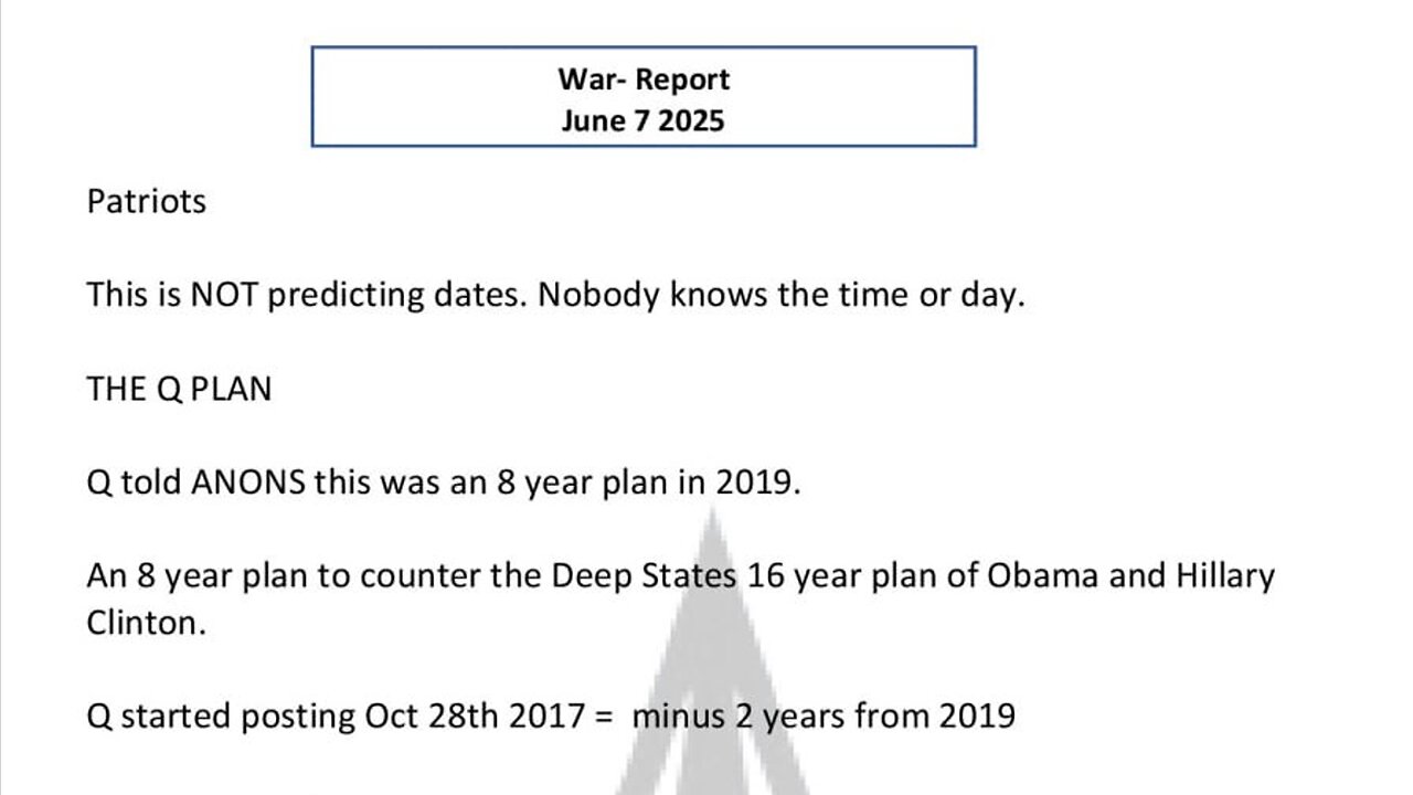 WAR REPORT - JUNE 07 2025 - THE LAST FEW MONTHS WILL BE SHOCKING
