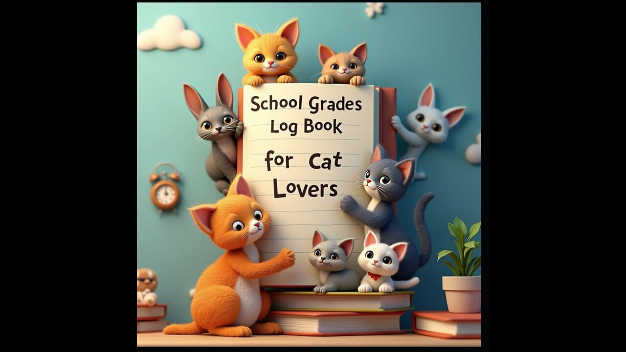 School Grades Log Books For Cats Lovers & Pretty Eyes Lovers