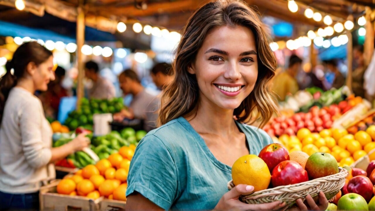 AMAZING Girl's Epic Quest for Fresh Fruit! #girl #shopping #freshfruits #amazing #fruitlover