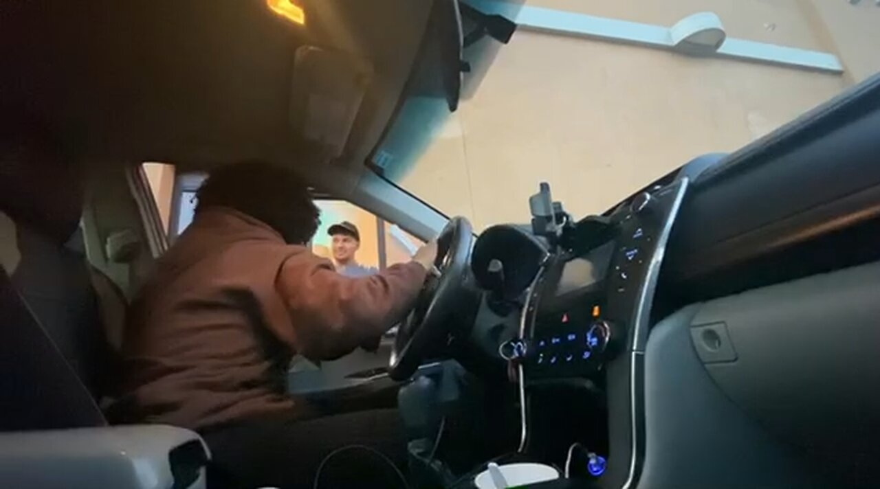 STEALING FAST FOOD FROM DRIVEWAY PRANKS!!