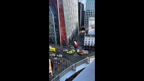 A bus has crashed at Victoria station in London