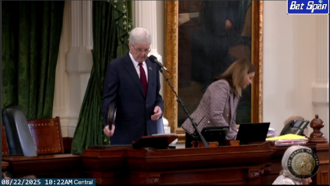 LIVE: Texas Senate ~ Part 2 ~ HB 4 Redistricting Debate and Vote ~ 89th Legislature, Second Called Session ~ Aug. 22 2025