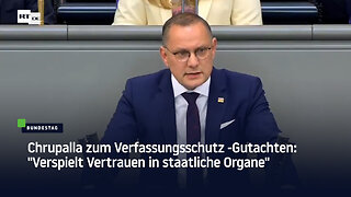 Chrupalla zum Verfassungsschutz-Gutachten: "Verspielt Vertrauen in staatliche Organe"