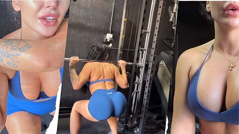 Emjayplays Big Booty Building Transformation to Sexy Curves at the Gym 🍑