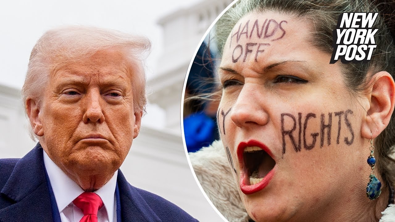 Anti-Trump DC protesters hold 'Hands Off' rally