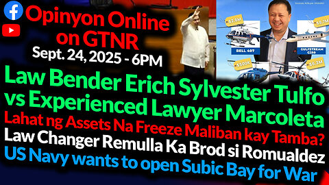 Law Bender Ombudsman Remulla Ka Brod si Romualdez | Erich Sylvester Tulfo | GTNR Ka Mentong Ka Ado