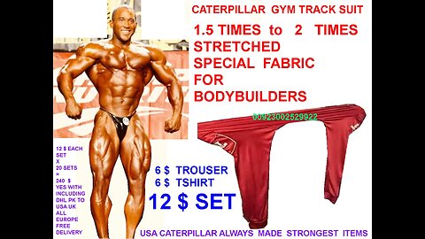 Gym track suit HIGHLY STRETCHABLE 6 $ trouser 6$ Tshirt , qty 20 = 240$ , DHL PK 2 USA UK EUROPE