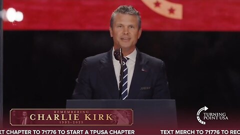 Secretary of War: It's Our Turn To Finish Charlie Kirk's Fight