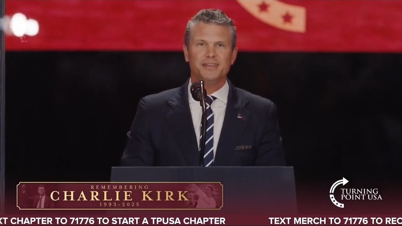 Secretary of War: It's Our Turn To Finish Charlie Kirk's Fight