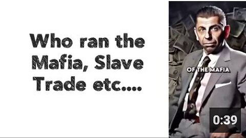 "Individuals Responsible for Running the Mafia, Slave Trade, and Other Illicit Enterprises"