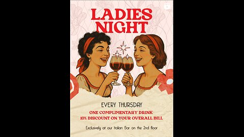 Celebrate La Gioia’s Ladies’ Night – Italian Charm, Every Thursday