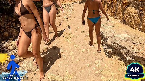Climbing - Beach Walk | 4K Tour 🇪🇸 ❤️