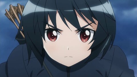 Brave Witches - Georgette, Hikari, and Sadako vs Neuroi (round 2)