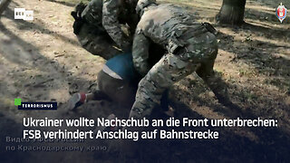Ukrainer wollte Nachschub an die Front unterbrechen: FSB verhindert Anschlag auf Bahnstrecke