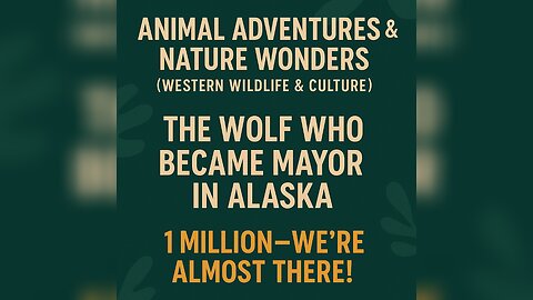 The Wolf Who Became Mayor in Alaska (Rumble Exclusive)