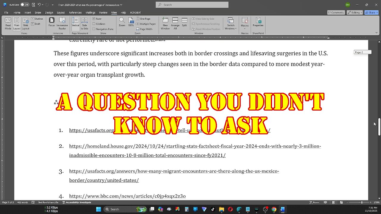 THE ANSWER TO A QUESTION YOU DIDN'T KNOW TO ASK