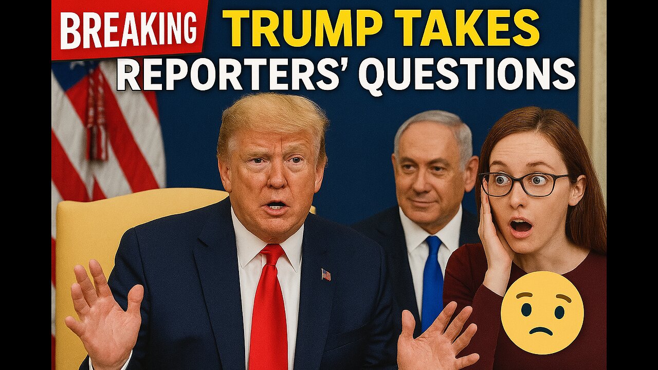 “👀 Trump Drops Tariff BOMBS in Front of Netanyahu – Reporters STUNNED”🔥