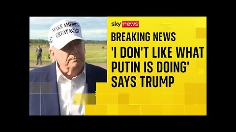 Trump says he s not happy with Putin after fatal strikes on Ukraine
