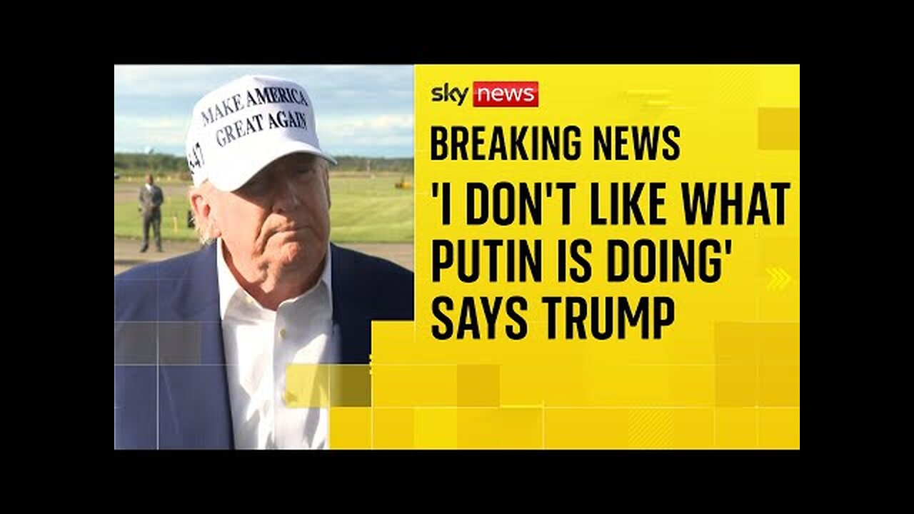 Trump says he s not happy with Putin after fatal strikes on Ukraine