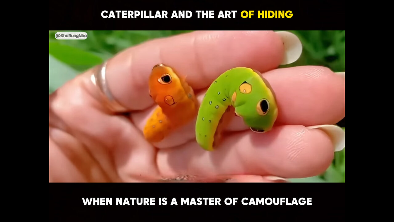 "Not What It Seems: This Caterpillar’s Disguise is Next Level!"