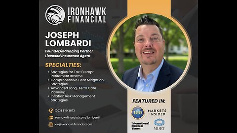 Joseph Lombardi - IRONHAWK FINANCIAL | Late Night | Sandra 9:00pm Est