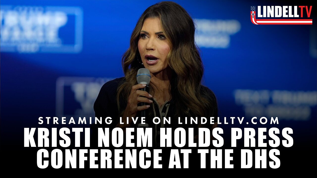 Kristi Noem Holds Press Conference at DHS