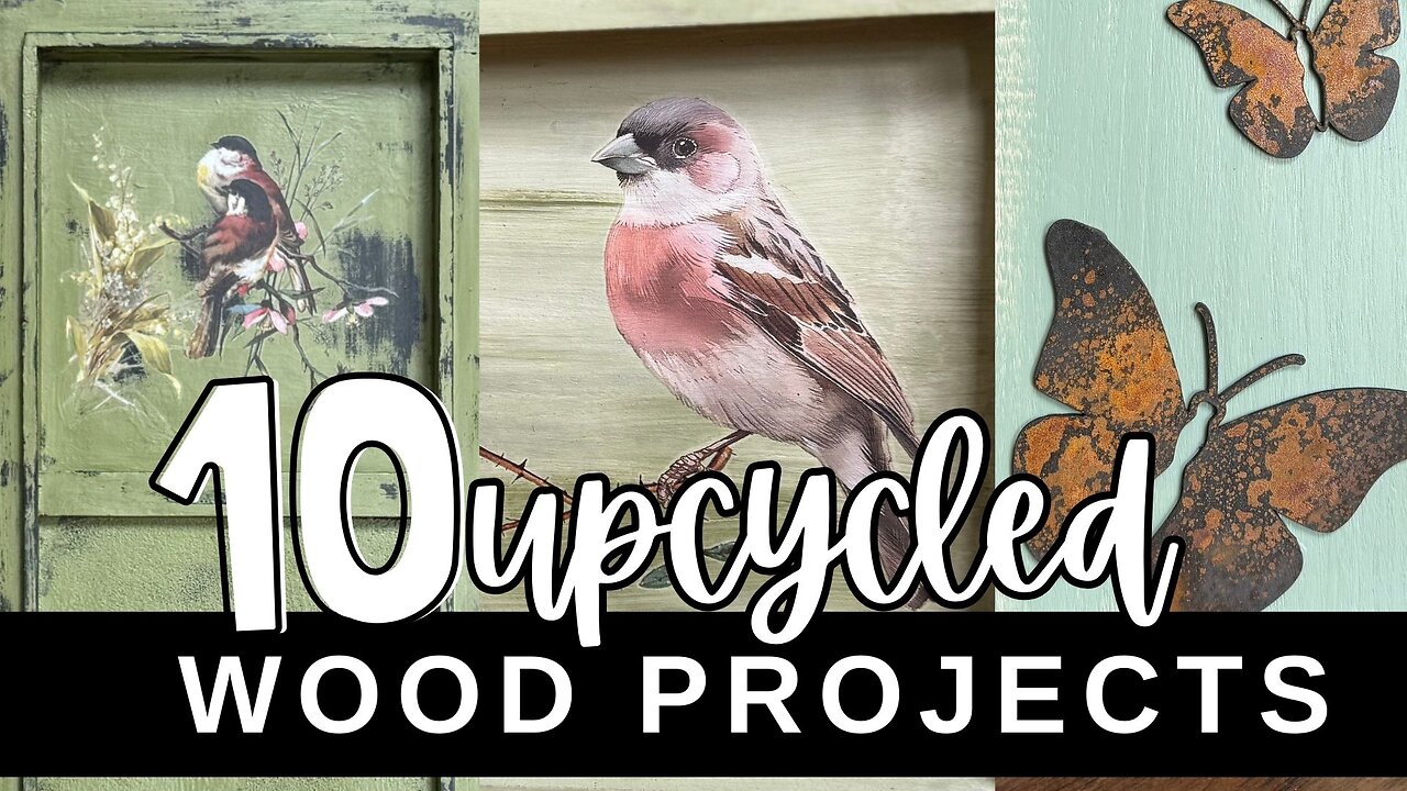 10 wood projects using scrap wood and thrifted finds