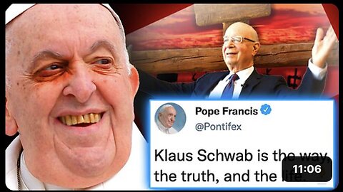 "Pope Francis Proclaims Klaus Schwab's Importance Exceeds that of Jesus Christ"
