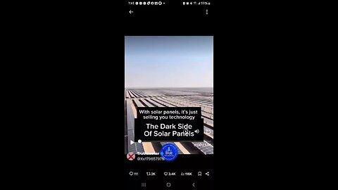 Dark Side Of Solar Panels