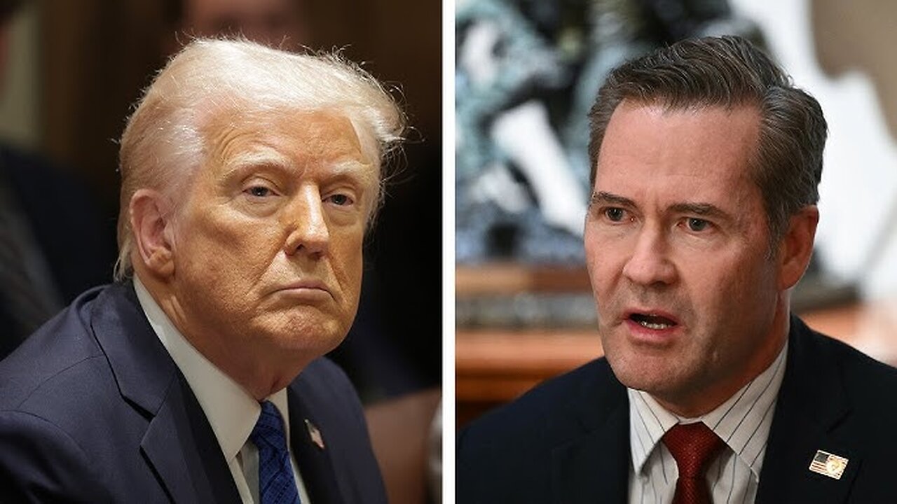 Trump backs 'good man' Mike Waltz, rips 'sleazeball' Atlantic in alleged security breach