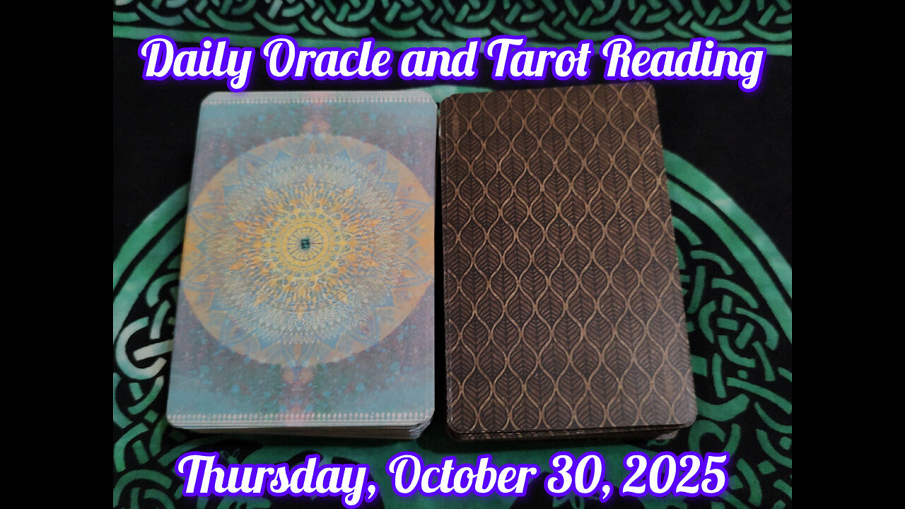 Daily Oracle and Tarot Reading: Thursday, October 30, 2025